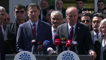 Cumhurbaşkanı adayları Sinan Oğan ve Muharrem İnce seçim güvenliği için görüştü
