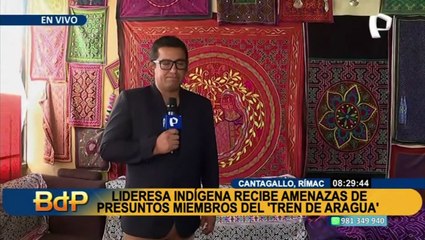 “Tren de Aragua” exige dos mil soles a lideresa indígena para no atacarla