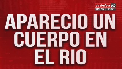 Apareció un cuerpo flotando el el río: estaba maniatado