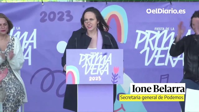 Belarra reivindica el trabajo de Podemos frente a quienes se ponen medallas