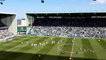 Sunshine on Leith belted out by Hibs fans after win over Hearts