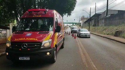 Criança fica ferida em acidente no 14 de Novembro