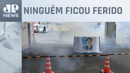 Homem é preso por lançar uma bomba em evento com premiê do Japão