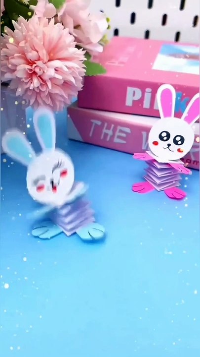 Paper Jumping Rabbits Crafts