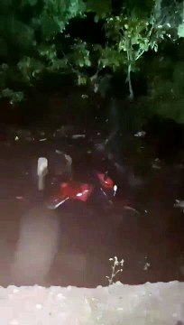 Uncontrolled bike driver fell into the drain