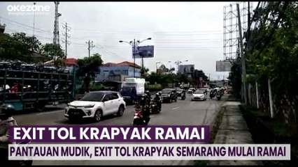 Pantauan Mudik, Exit Tol Krapyak Semarang Mulai Ramai