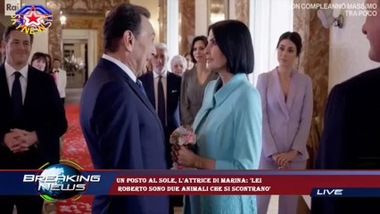 Un posto al sole, l'attrice di Marina: 'Lei  Roberto sono due animali che si scontrano'