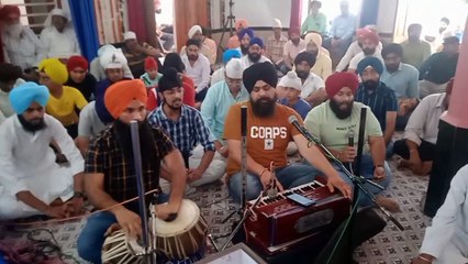 Decorated Kirtan Darbar in Gurudwara, tasted the offerings of Langar