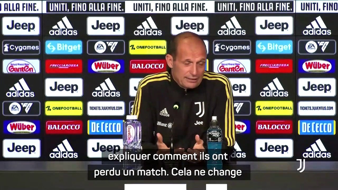 Massimiliano Allegri : "Sassuolo est une très bonne équipe"