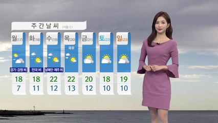 [날씨] 흐리고 탁한 휴일...전국 비, 천둥·번개 동반 / YTN