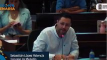 (EN VIDEO) Fuertes acusaciones del concejal de Medellín Sebastián López en contra de Laura Durante Osorio directora del DAGRD