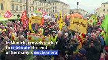 In Munich, crowds celebrate as Germany ends nuclear era