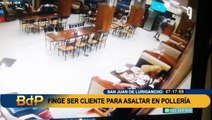 Buscan a peligroso delincuente que robó pollería en SJL