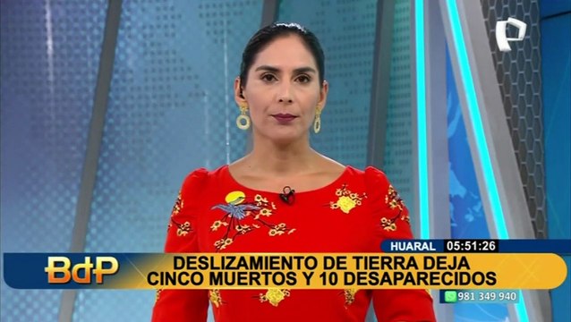 Huaral: estadio, colegio y casas sepultadas tras deslizamiento de tierra