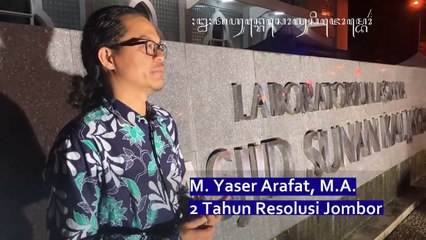 M. Yaser Arafat tentang 2 Tahun #ResolusiJombor