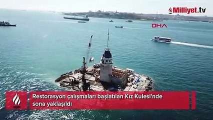 Kız Kulesi'nde geri sayım başladı! Dron ile son hali görüntülendi