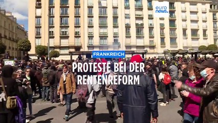 Gewalttätige Proteste gegen die Rentenreform in Rennes