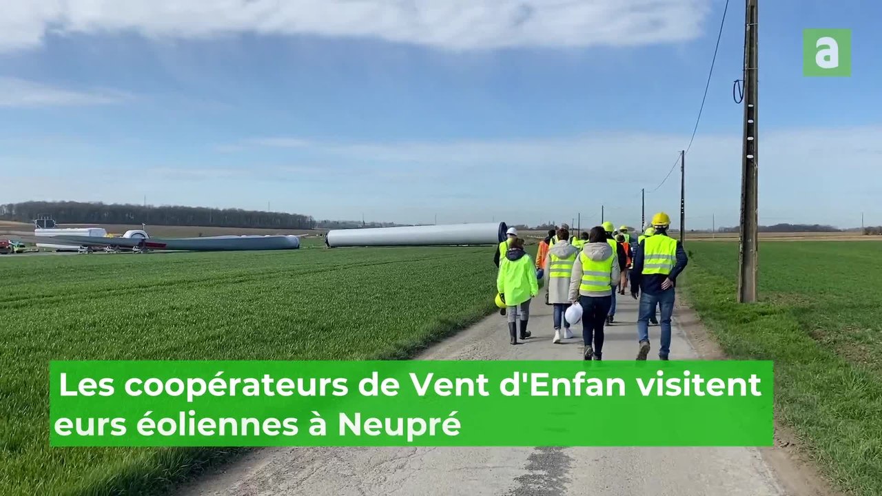 Vent d'Enfan visite le chantier éolien à Neupré