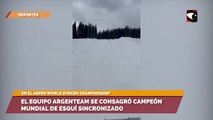 El equipo argenteam se consagró campeón mundial de esquí sincronizado