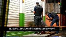 teleSUR Noticias 15:30 15-04: Se agudiza escalada de violencia en Ecuador