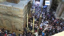 A Jérusalem, les chrétiens orthodoxes célèbrent le 