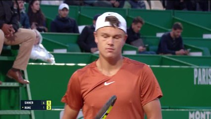 Monte-Carlo - Rune fait plier Sinner