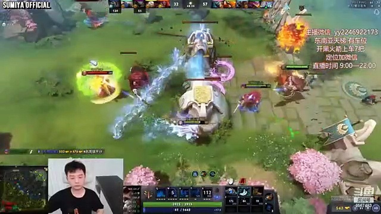 Magnus Double Meteor Wombo vs Refresher Invoker | Sumiya Stream Moment 3609