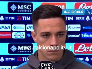 Napoli-Verona 0-0 15/4/23 intervista post-partita Giacomo Raspadori