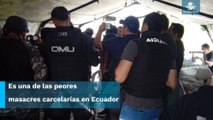 Mueren 12 reos en balacera al interior de una cárcel de Ecuador