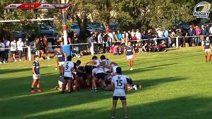 El try de Patricio Cantalejos para Sociedad Sportiva.