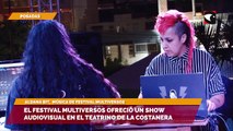 El Festival Multiversos ofreció un show audiovisual en el teatrino de la Costanera