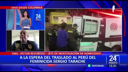 PNP se encuentra en Colombia para coordinar extradición de Sergio Tarache a Perú