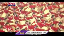 Assam Bihu Dance Gets Guinness Book Of World Record _ PM Modi _ V6 Teenmaar (2)