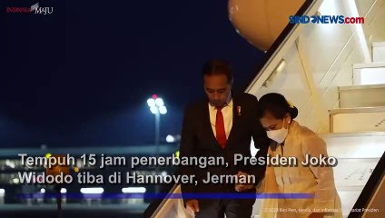 15 Jam Penerbangan, Presiden Jokowi dan Ibu Iriana Tiba di Hannover