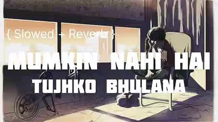 Mumkin Nahi Hai Tujhko Bhulana [ Slowed + Reverb ] __ Lofi Song __ Slowed To