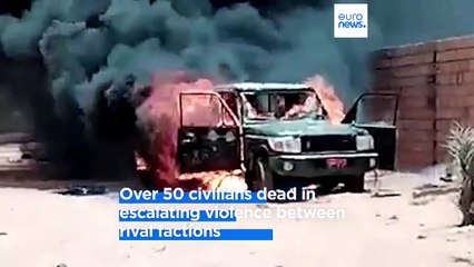UN workers among dozens killed as rival military factions clash in Sudan