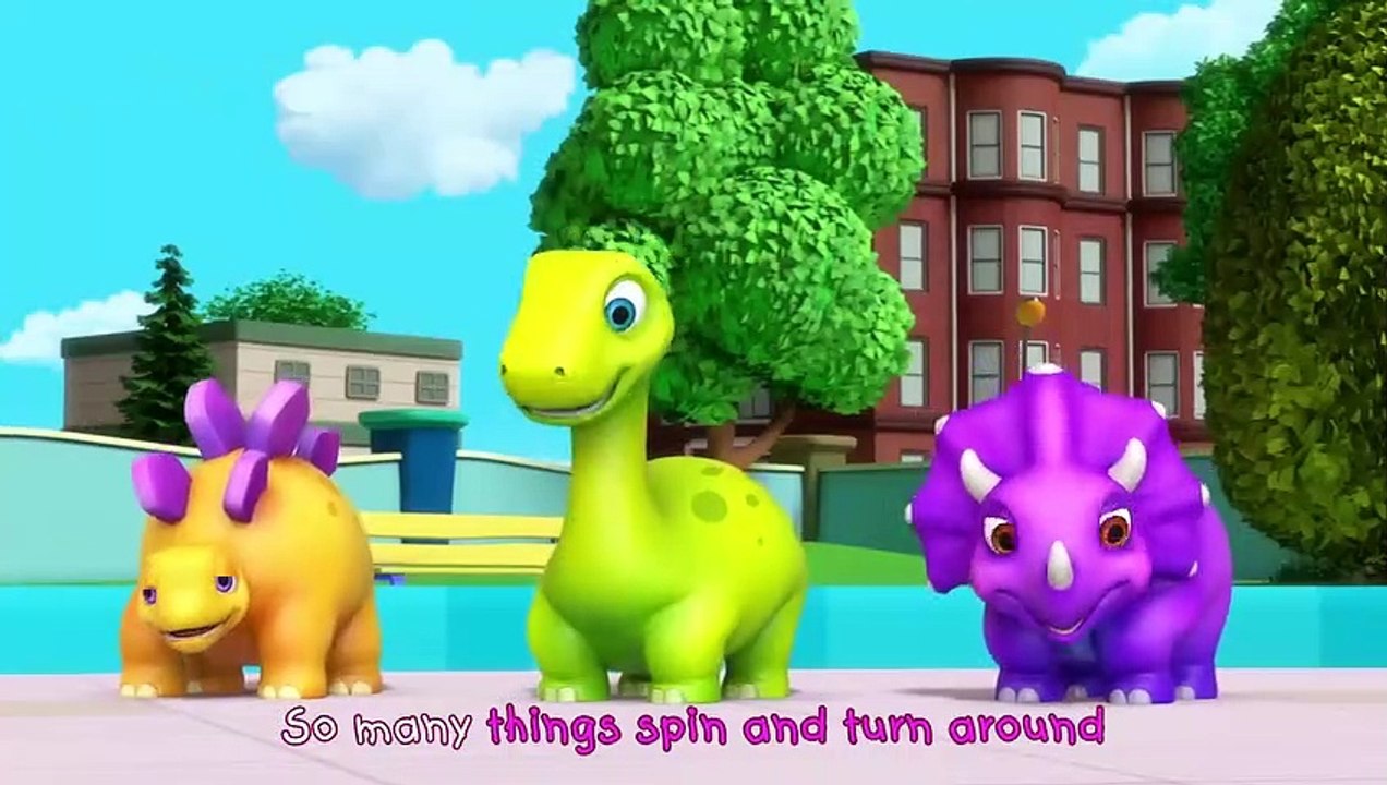 Round and Round Song  Jumblikans Learning Songs  ChuChuTV Dinosaur Cartoon for Children_v720P