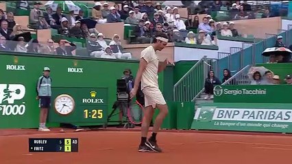 Rublev rallies to reach Monte Carlo final