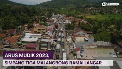 Arus Mudik 2023, Simpang Tiga Malangbong Garut Ramai Lancar