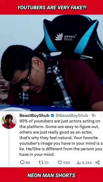 YouTubers are VERY FAKE?!- BeastBoyShub, Bong Guy & Maxtern Reacts #shorts