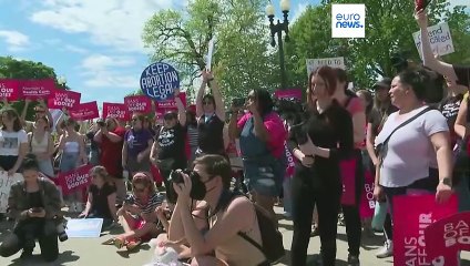 USA: Hunderte gehen für "Recht auf Abtreibung" auf die Straße