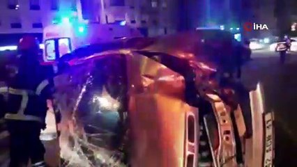 Nevşehir’de kontrolden çıkan araç takla attı: 4 yaralı