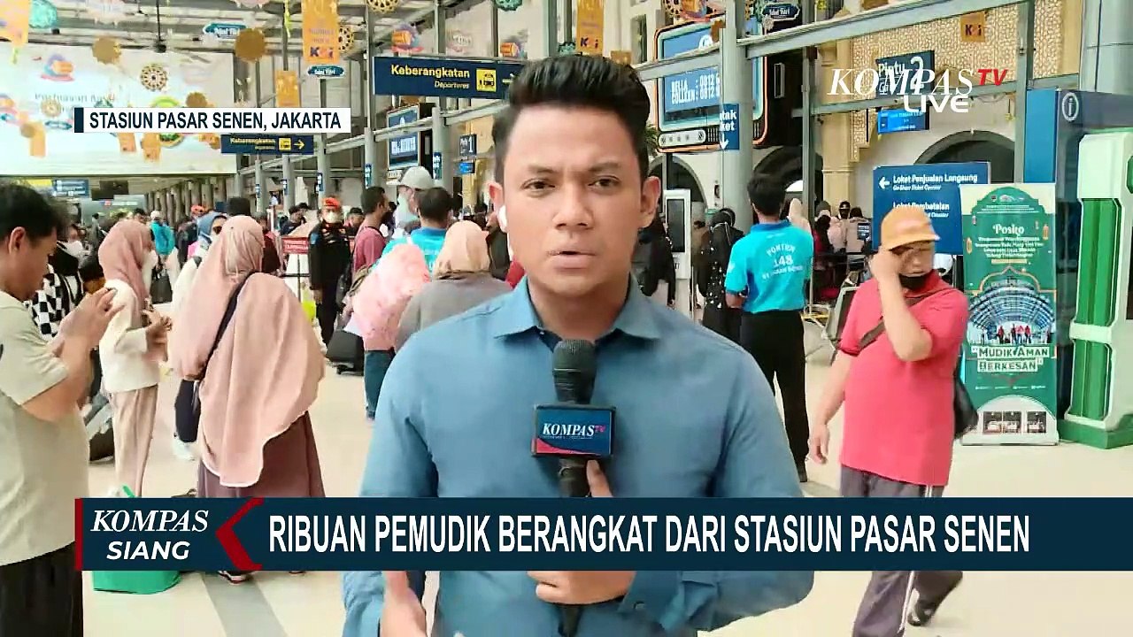Sepekan Jelang Lebaran, Stasiun Pasar Senen Dipadati Pemudik: Tingkat Okupansi Hampir 100 Persen