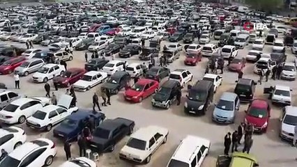 Ramazan bayramı öncesi oto pazarına yoğun ilgi