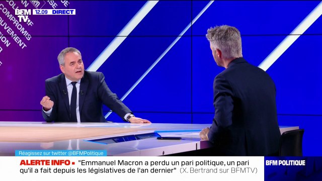 Xavier Bertrand: Emmanuel Macron n'a pas voulu reconnaître qu'il était dans un état de cohabitation