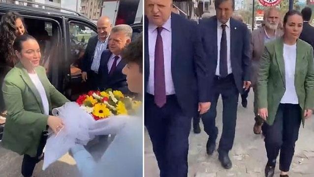 İYİ Parti'den aday olan Alparslan Türkeş'in kızı sahaya indi! Hem de Türkeş Türkeş Gelecek şarkısıyla