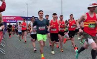 Watch 2023 Manchester Marathon runners in action
