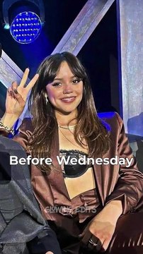 Jenna Ortega before and after Wednesday #jennaortega #wednesday #shorts