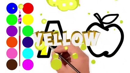 Learn Alphabet ABC coloring and drawing Learn Colors for kids VOVING COLORING