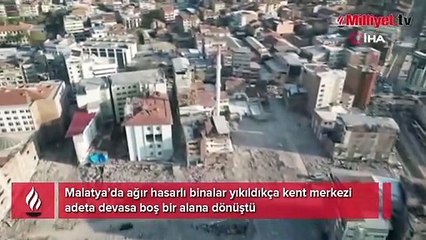 Malatya kent merkezi boş tarlaya dönüştü